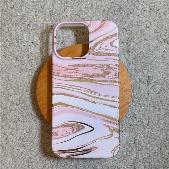 Other - Pink and Gold Marble Phone Case